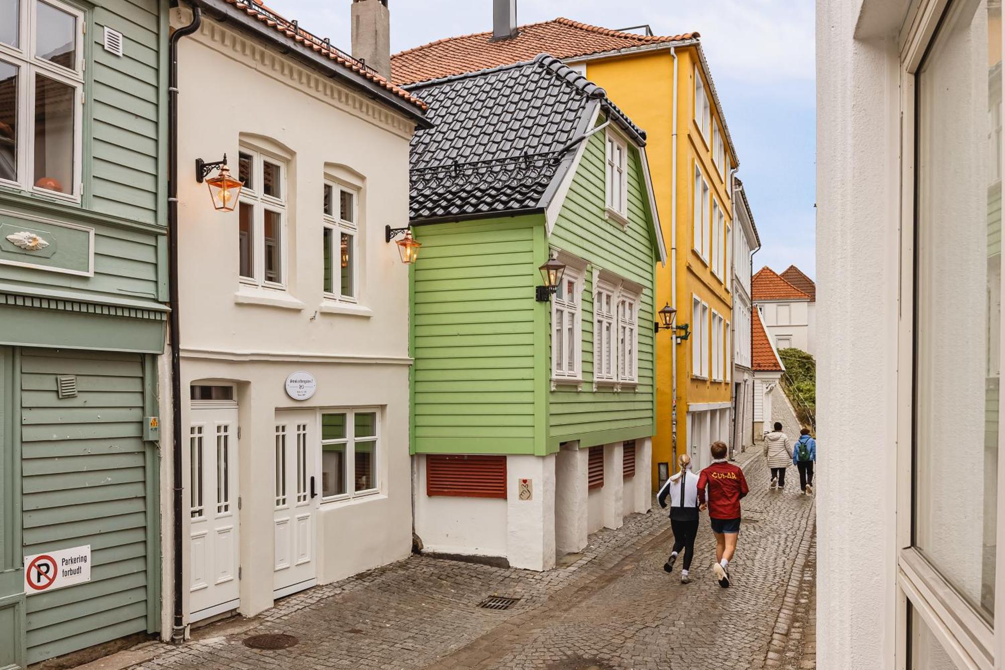 Bryggen // Floyen Apartments Bergen Bagian luar foto